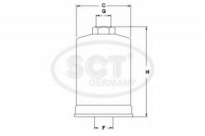 SCT GERMANY st727 -  Топливный фильтр